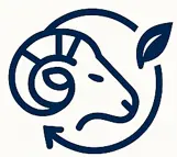 Renewable and biodegradable wool